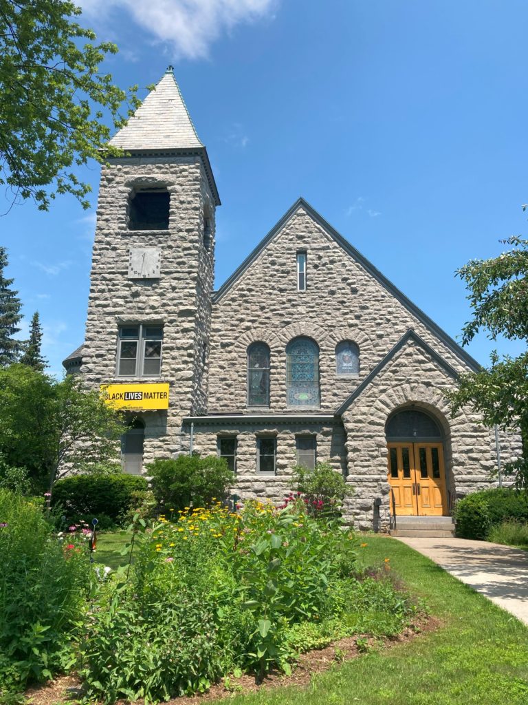 Exterior photo of the Unitarian Universalist Church of
Canton